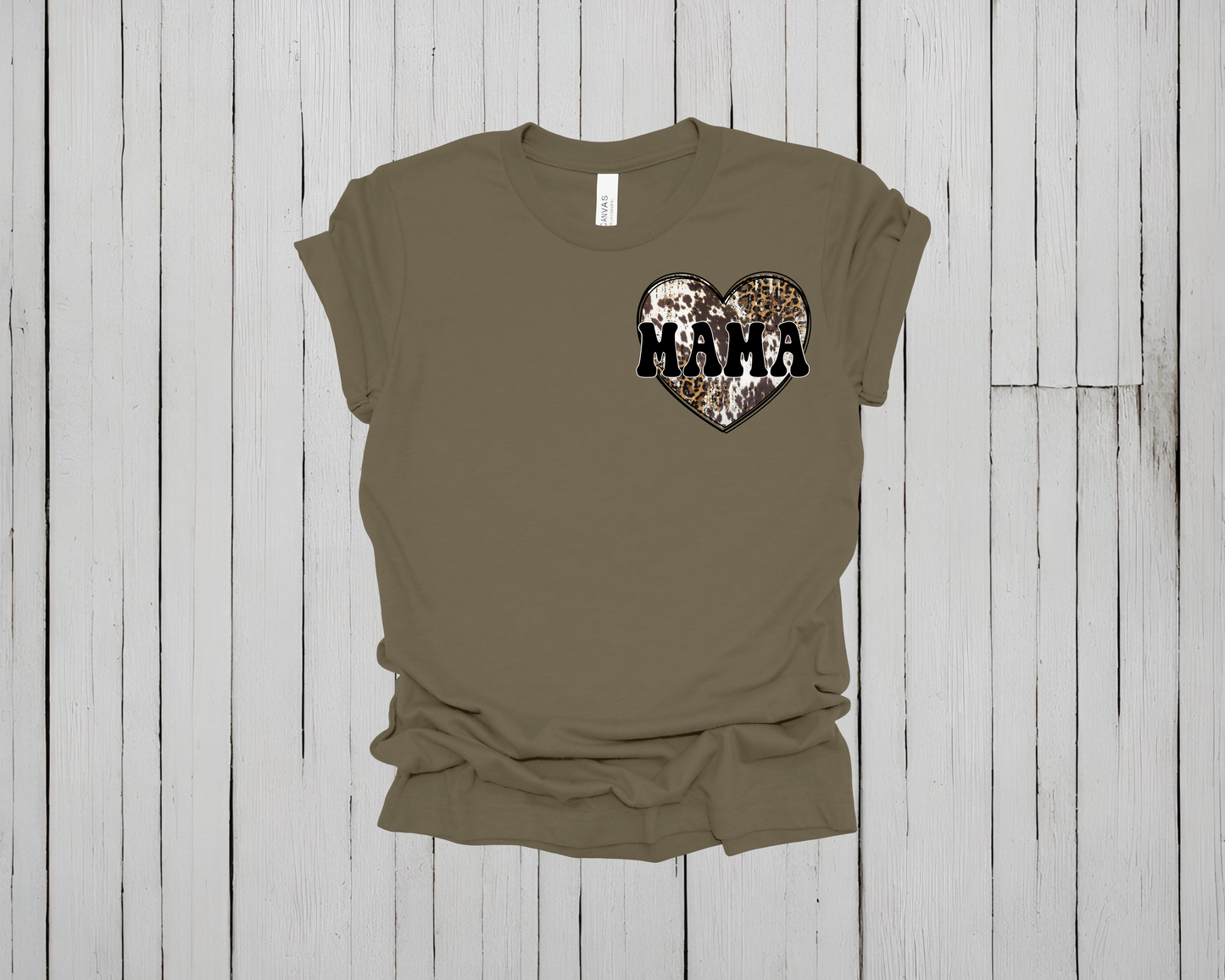 Cheetah Print Mom Short Sleeve Shirt