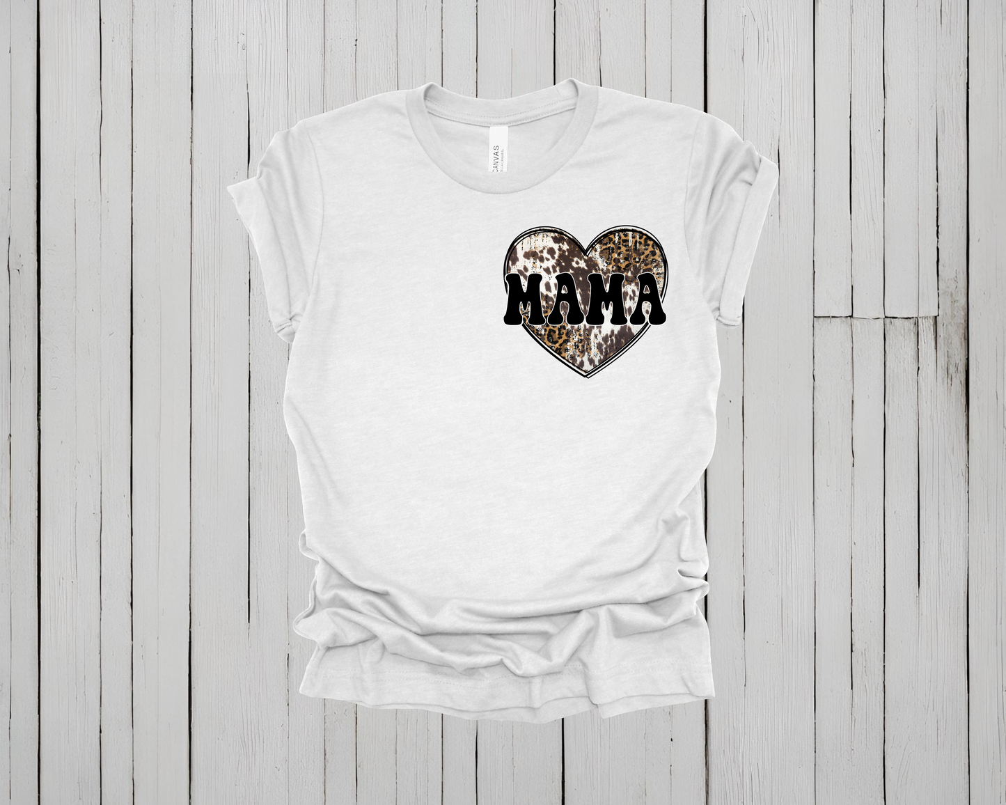 Cheetah Print Mom Short Sleeve Shirt