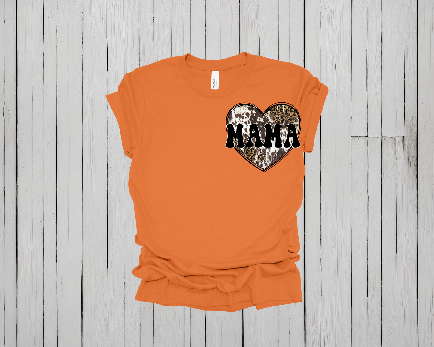 Cheetah Print Mom Short Sleeve Shirt