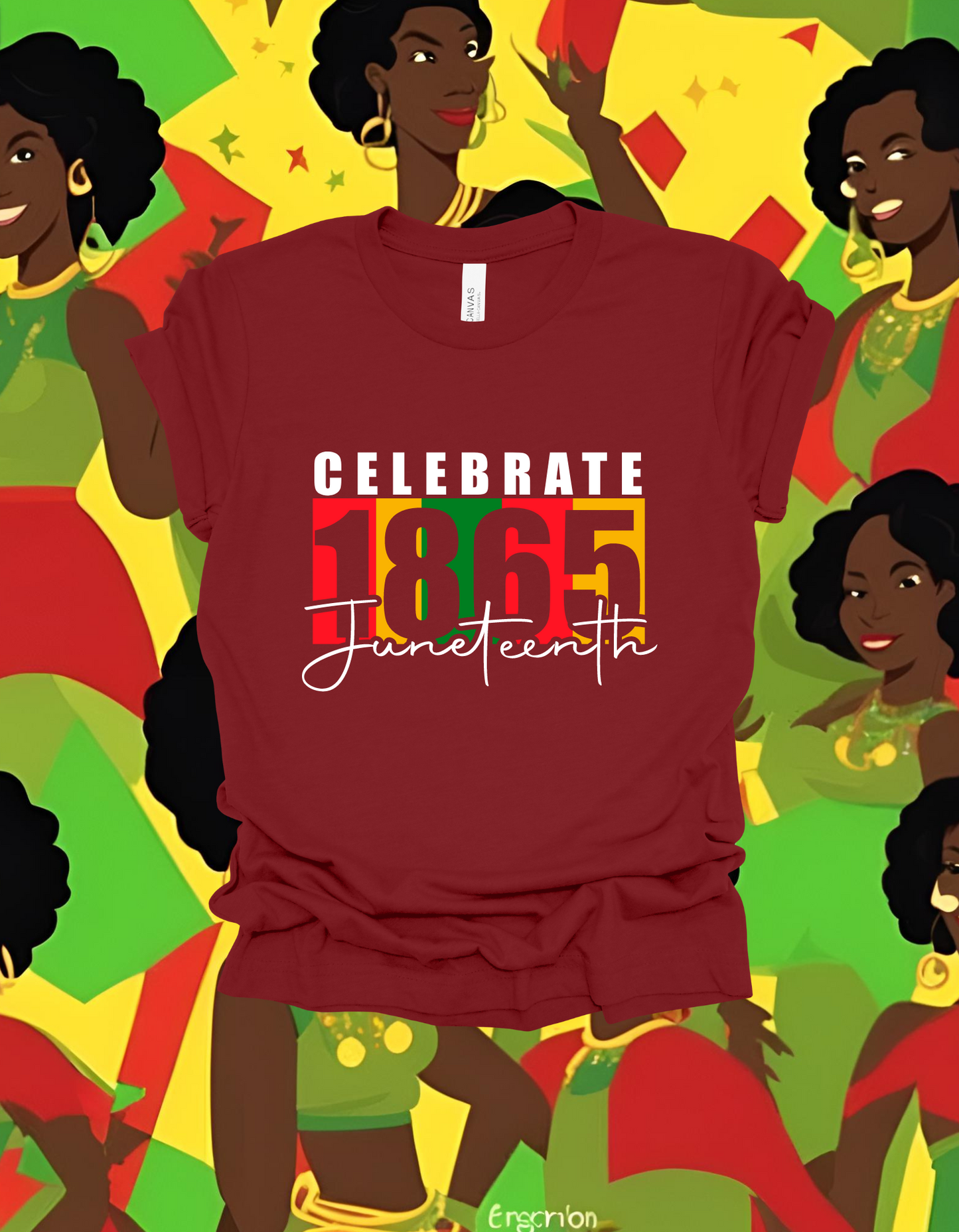 'Celebrate 1865 Juneteenth' Short Sleeve Shirt