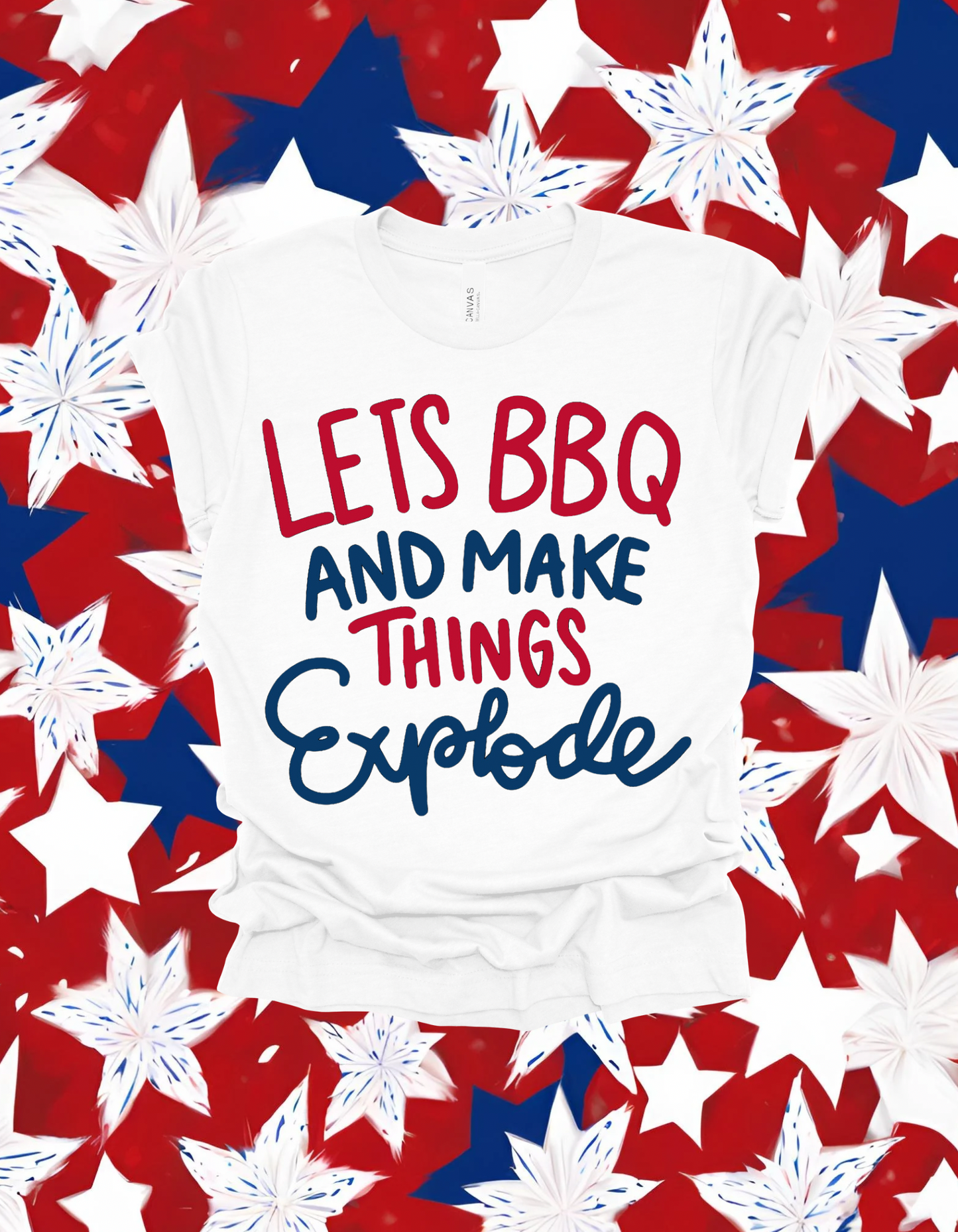 ‘Let’s BBQ and make Things Explode’ Short Sleeve Shirt