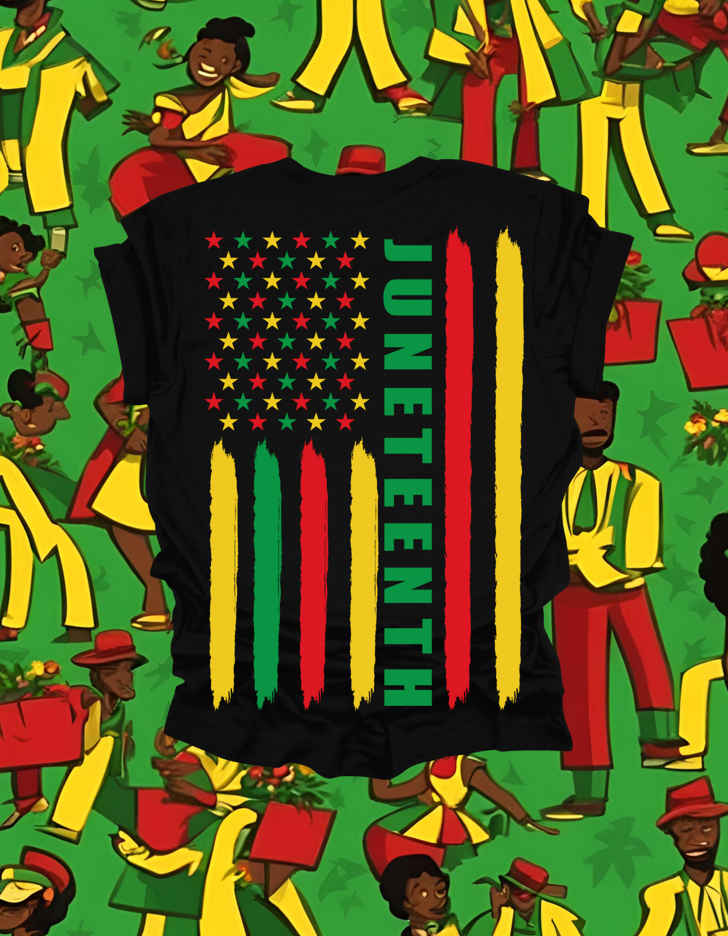 'Juneteenth' Flag Short Sleeve Shirt