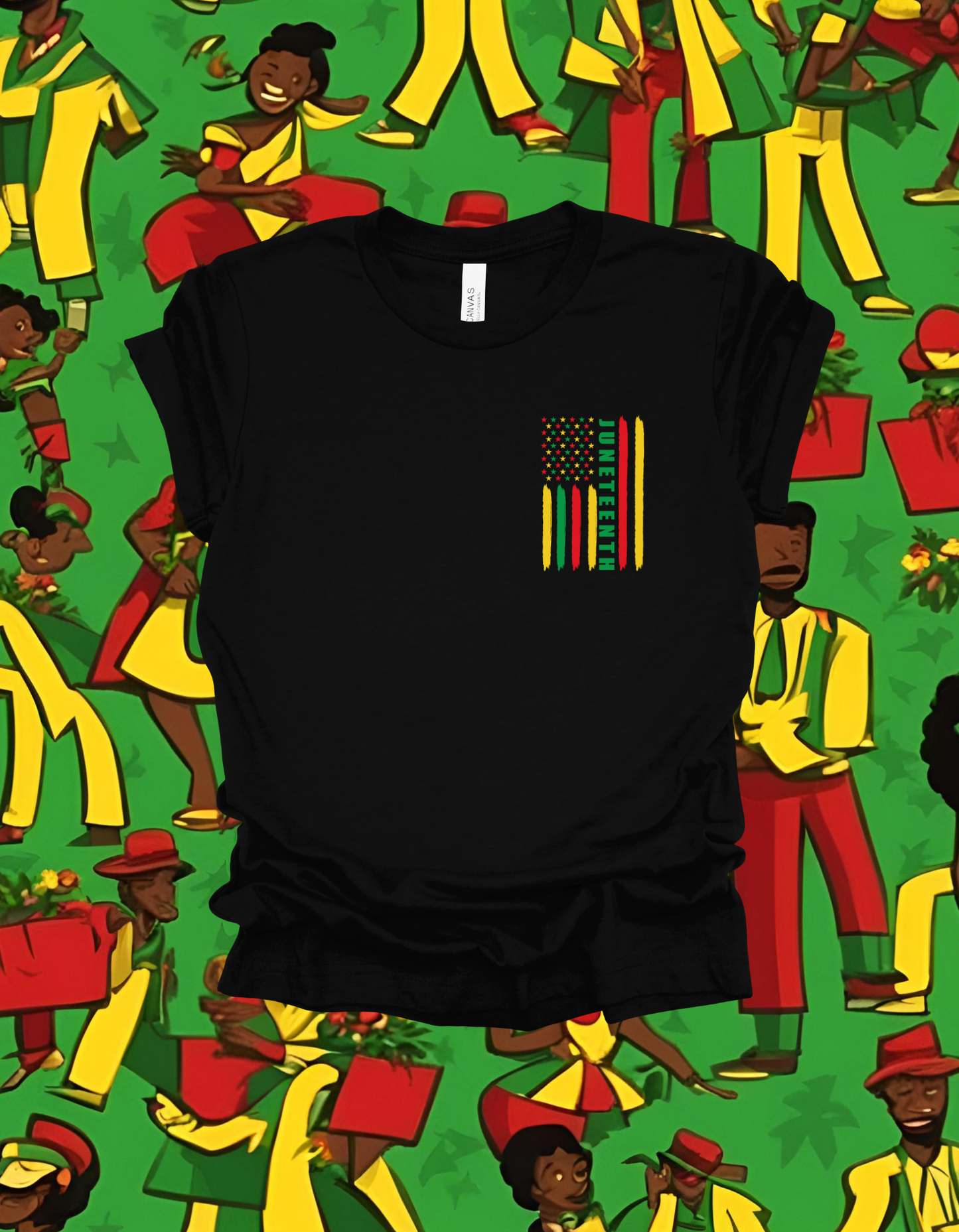 'Juneteenth' Flag Short Sleeve Shirt