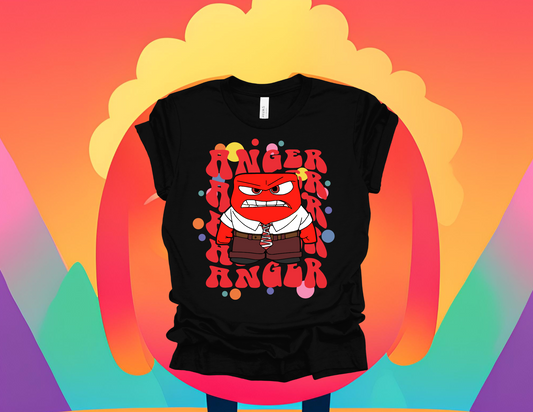 'ANGER' from Inside Out 2 Short Sleeve Shirt