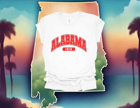 'ALABAMA' Short Sleeve Shirt