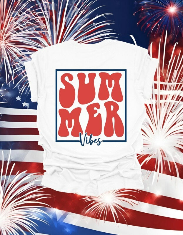 'SUMMER Vibes' Short Sleeve Shirt!
